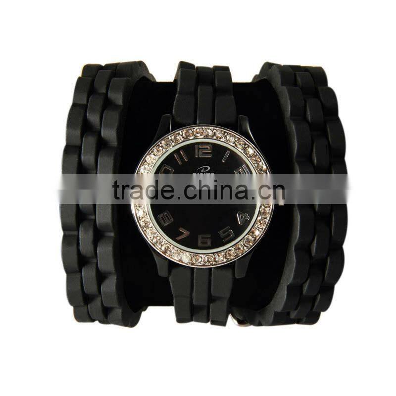 Silicon band comfortable wear watch fashion lady made in china factory