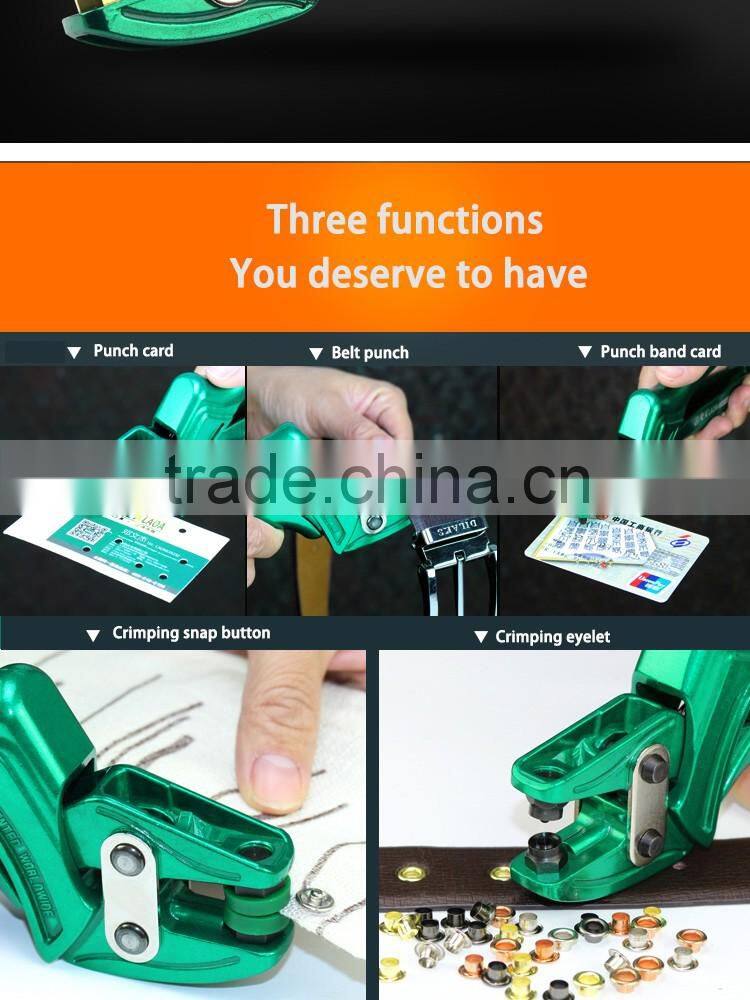 LAOA Green Color Hole Puncher Punching Forceps For Belt Card Snap Button Eyelet Punch Pliers