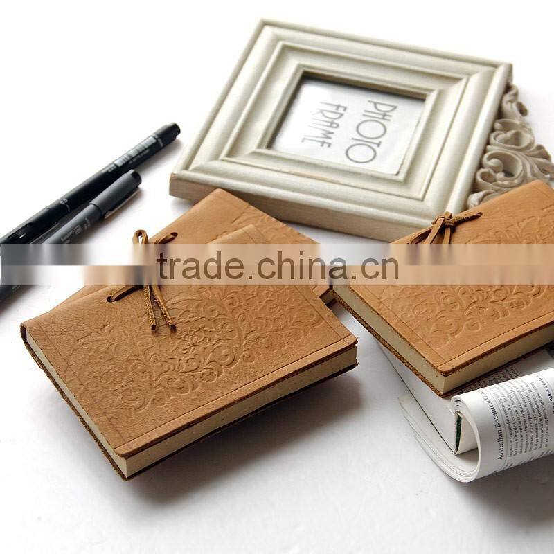2016 new retro leather dairy notebook