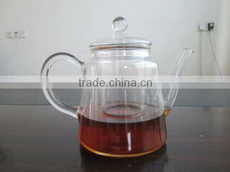 hot sale New Style design Handmade process Heat resistant borosilicate glass teapot set