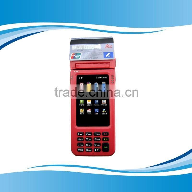 New 4 inch handheld wireless Android pos terminal with thermal printer portable smart pos terminal GC062