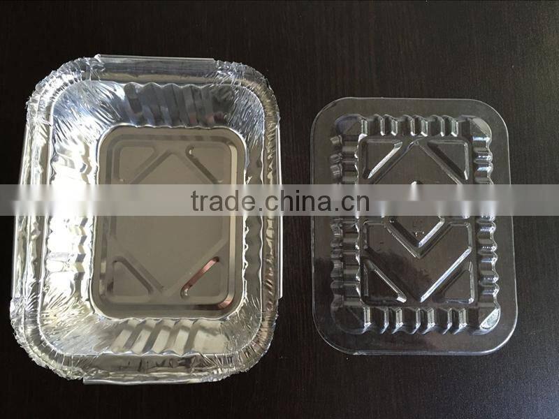 FDA/SGS verified aluminum foil trays include plastic lids