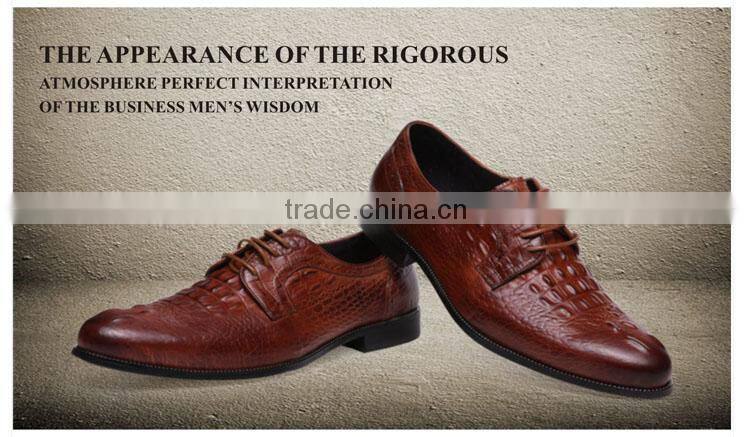 Men's Alligator Full Grain Leather Shoes for Both Leisure and Formal