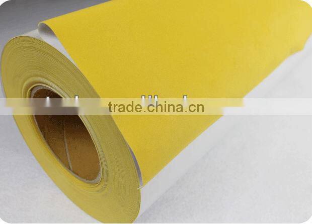 Heat transfer flock vinyl sticker for fabric black color
