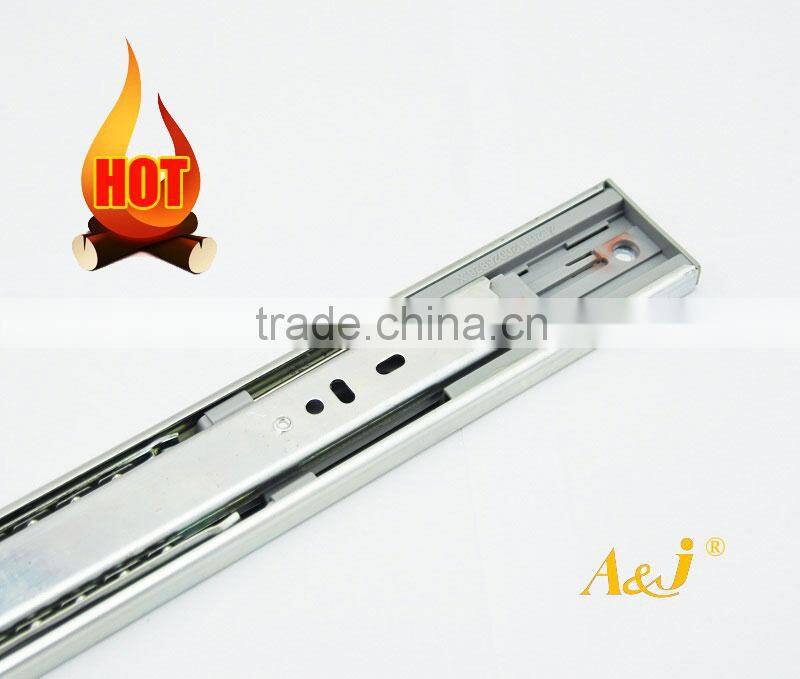 China supplier full extension push open ball bearing furniture drawer sliders