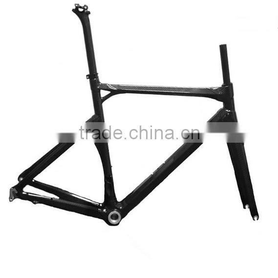 super lightweight carbon frame set for road bike 50/53/55cm BB30/BB68 3K