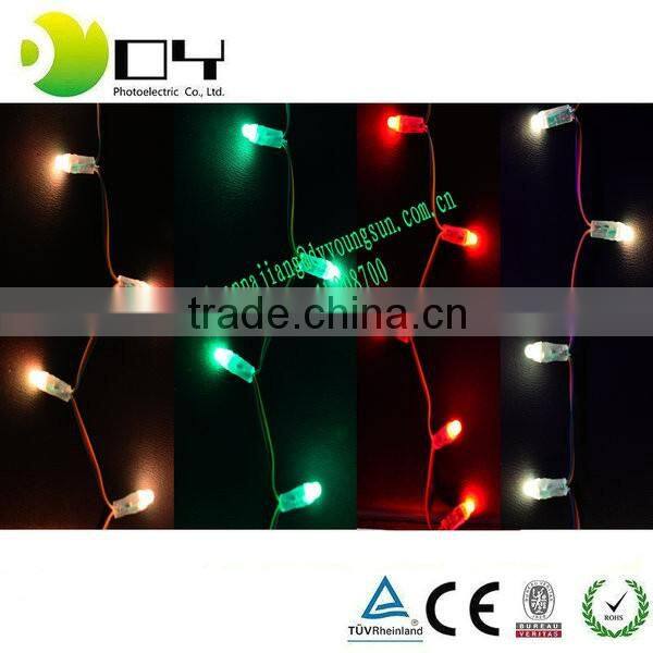 China Manufacturer Strawhat DC5v 9MM single color/RGB Pixel Led String L ight
