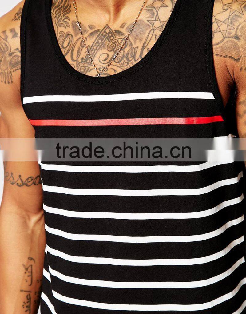 Men Street Wear Tank Top Sleeveless Summer T Shirt