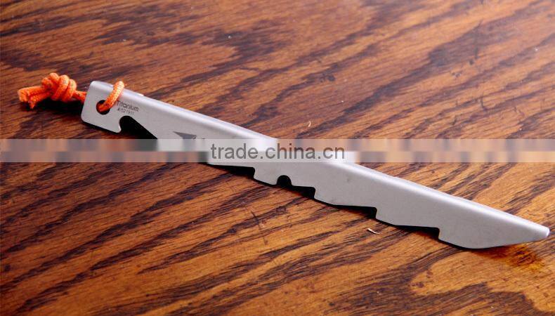 Outdoor Titanium Tent Peg Metal Tent Pegs