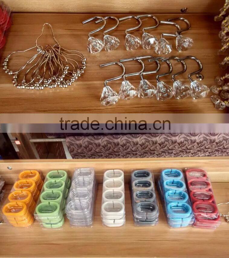 100% polyester Green Bubbles printed shower curtain for hotel, family, waterproof bath curtain