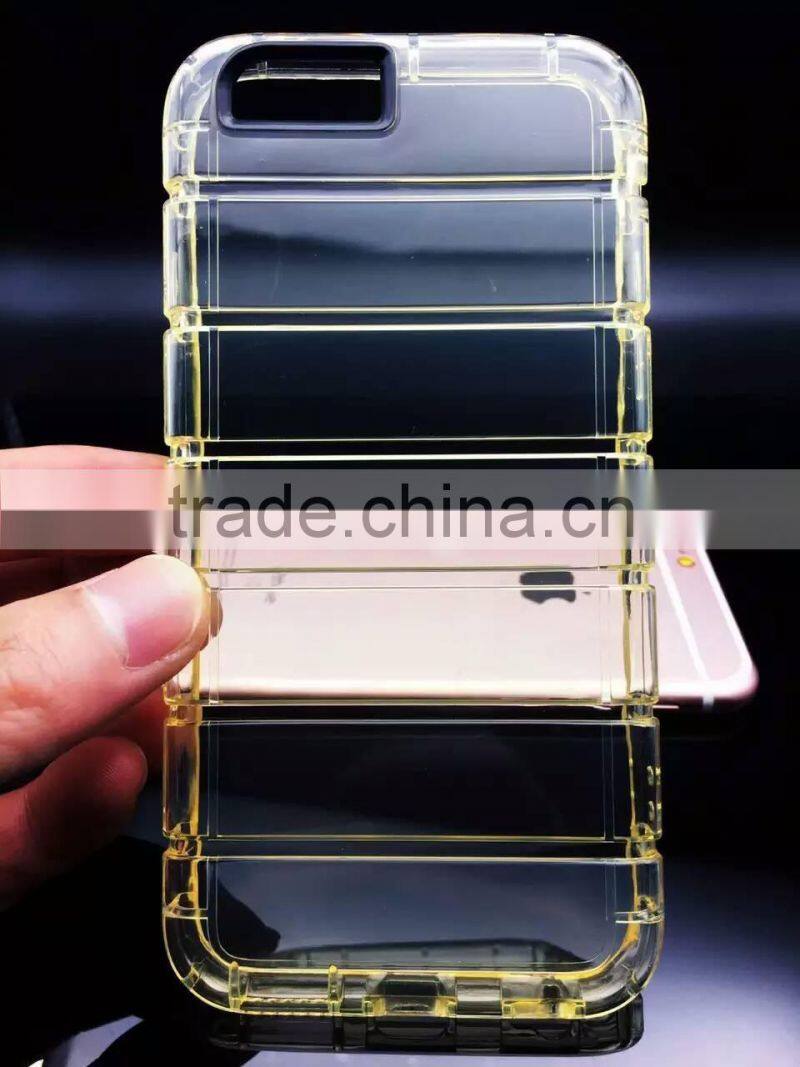 Transparent Clear Silicone Slim Gel TPU Case and Screen Protector for iPhone 6S Plus