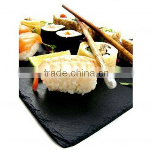 big black slate sushi plate from chinese slate supplier