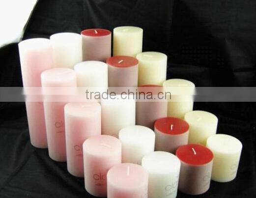 Cheap Colored and Scented Pillar Candles Wholesale/ Paraffin Wax pillar candle