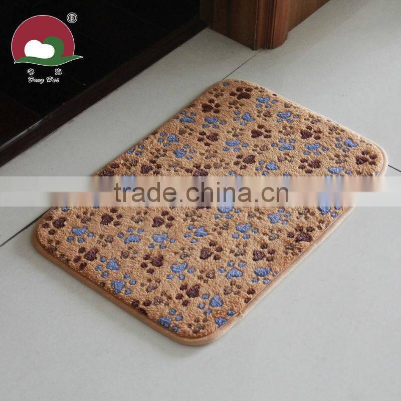 coral fleece floor mat door mat with anti slip base