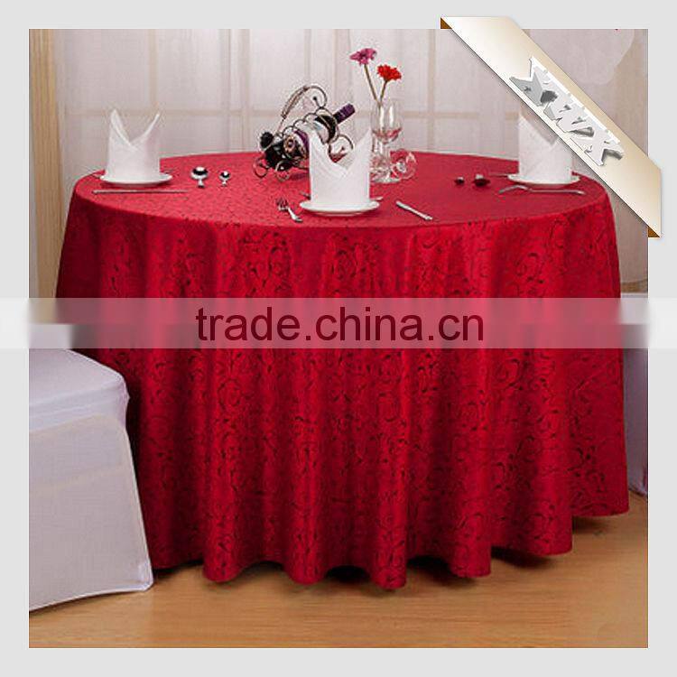 TC-147 New Polyester Jacquard Wedding/Restaurant Table Cloth for Sale
