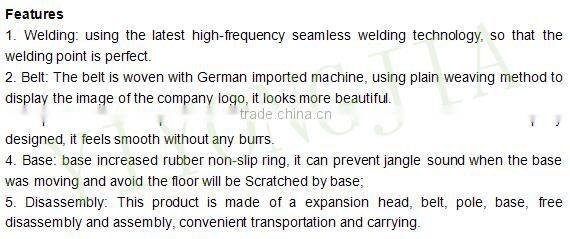 2m belt Public Safety Crowed Control Belt Barrier Stanchion Post