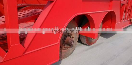 Double axles 6-32units frame structure car truck trailer for vehicle carrier