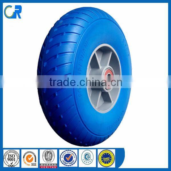 China Qingdao Flat Free Tire 3.50-5 foam tire