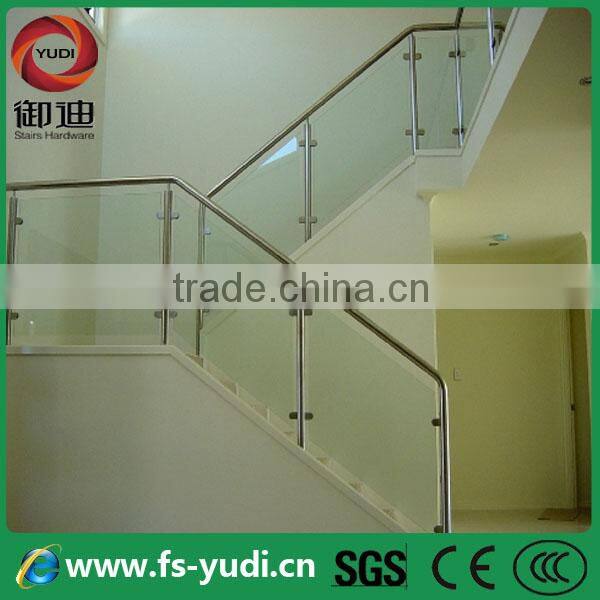 UK Modern attractive steel glass stairs manufacture