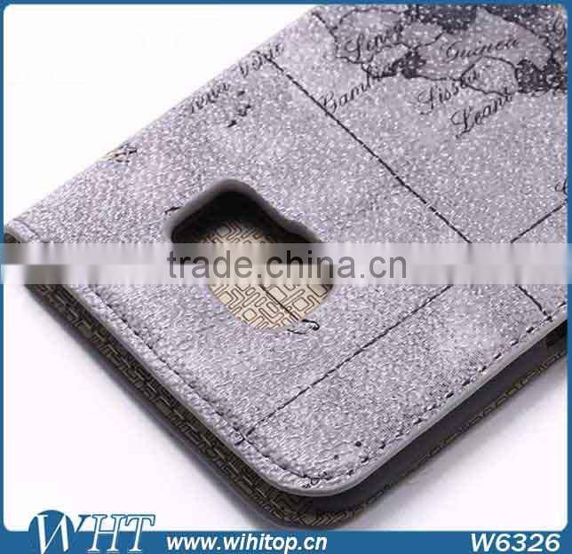 Hot New Products Flip Leather Phone Case with Card Holder for Galaxy S6