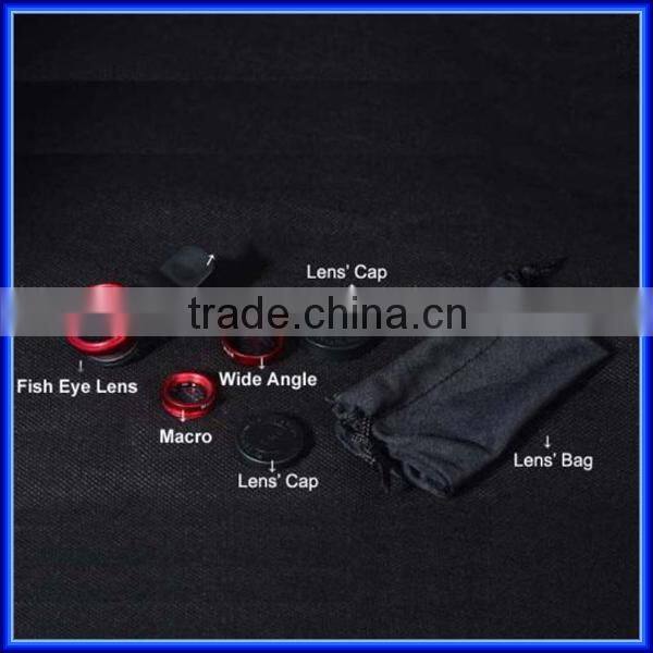 Top product Universal Clip Lens Mobile Phone lens 3 in 1 Lens 180 Degree Fish Eye