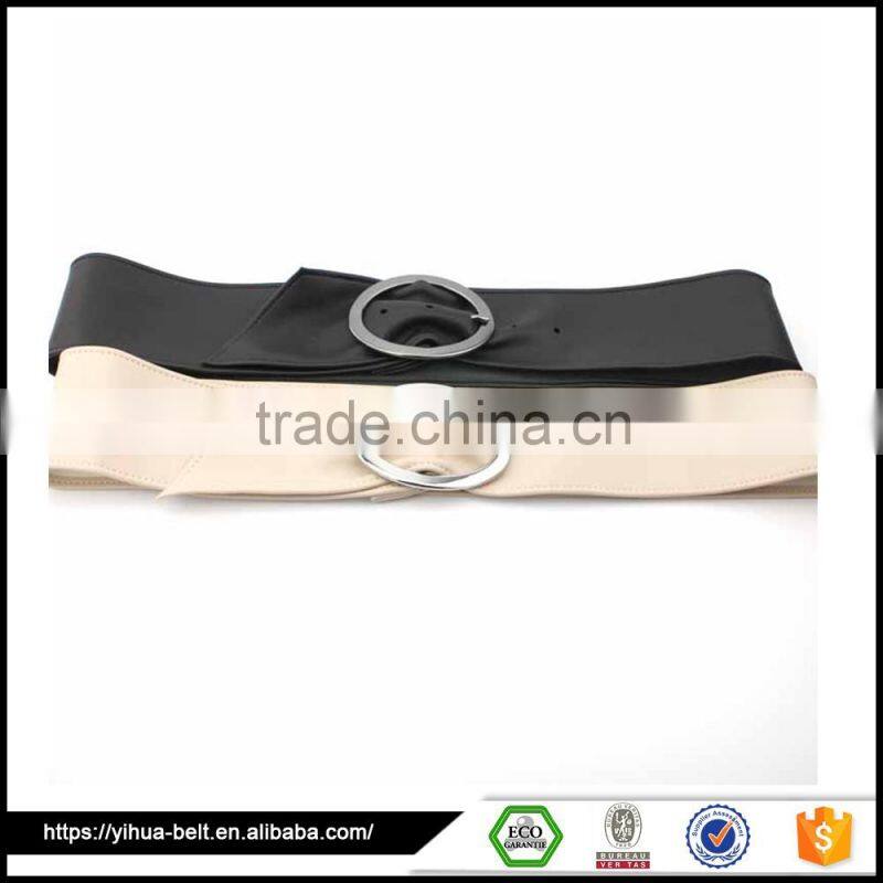new Fashionable metal buckle hot sell garment pu belt with rivet