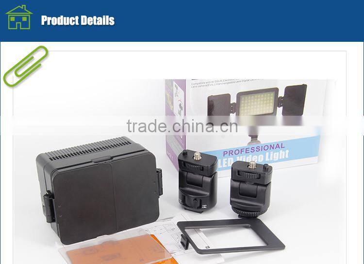 Rechargeable LED Video Lights 3200K 5500K 5600K For Canon 350D 700D 650D 600D 70D