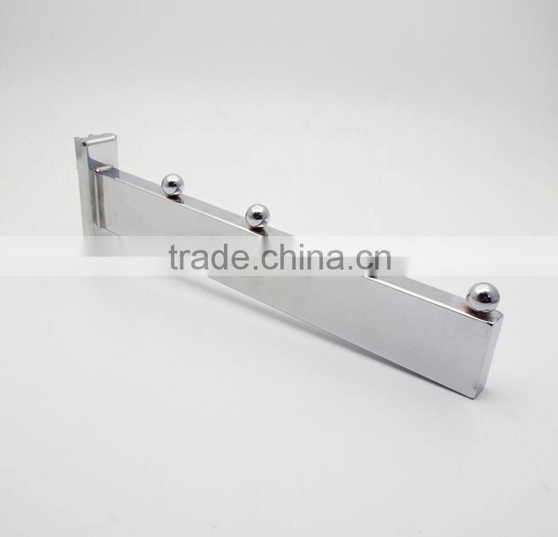 Metal Chrome Clothing Hooks Square Slotted Hooks