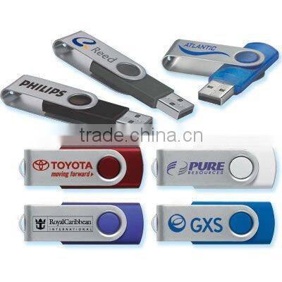 Low price cheapest custom logo printing colorful 4GB, 8GB, 16GB rotary style usb flash pendrive