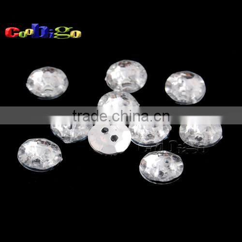 18L(11mm) Acrylic Sewing Rhinestone Button White For Apparel Bag Accessories #FLN019-18L(06)