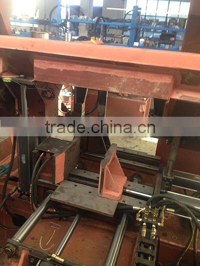 Industrial ferrous metal manual pipe bandsaw