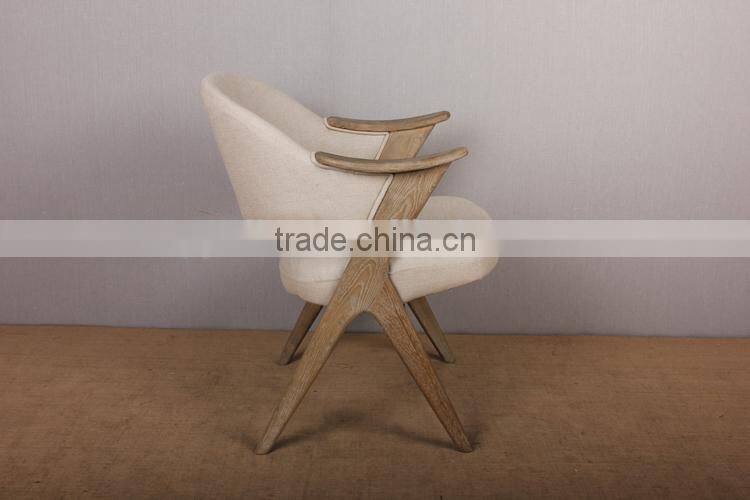 Rural Style Wooden Small Armchair