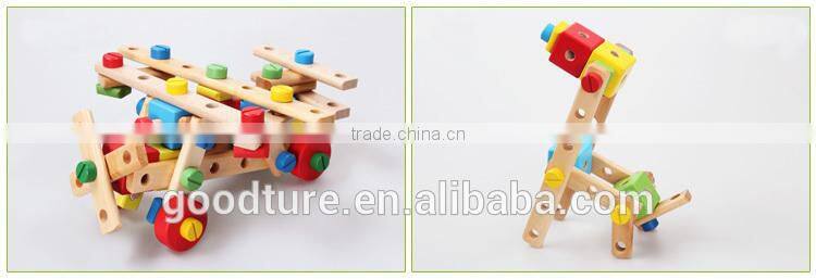 Multi Purpose Nut Combination 71 Pieces Intelligent DIY Wooden Toy