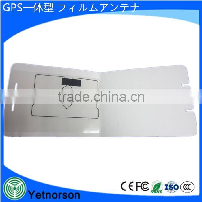 Yetnorson gps film antenna isdb film antenna SMA MALE/GT13/GT16 connector for Window hot selling in Japan