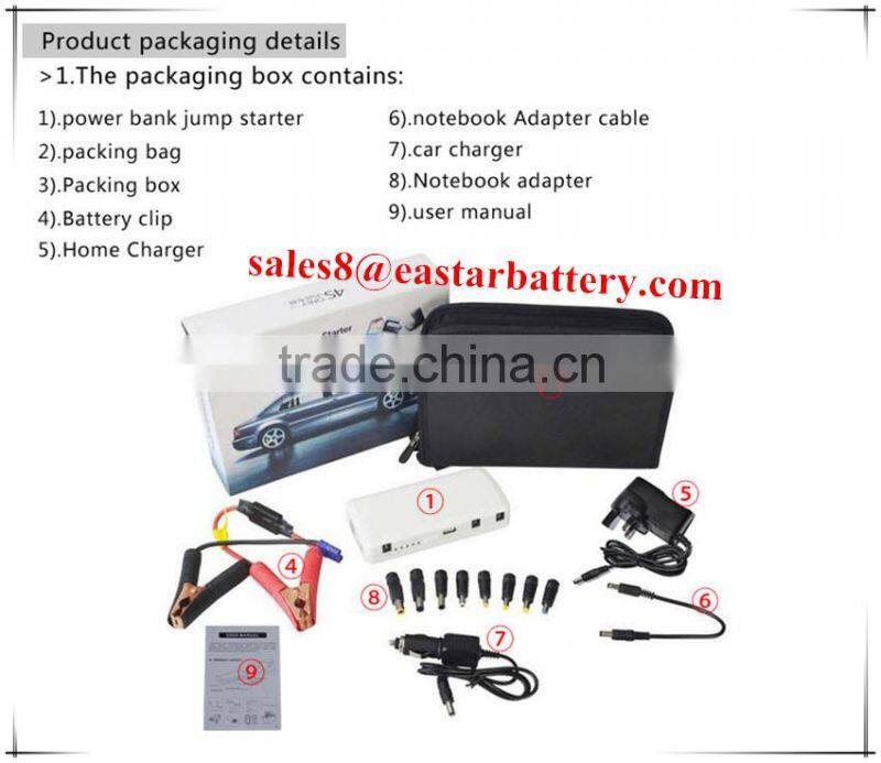 12v car battery charger Multi-function CAR Jump Starter with low price