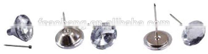 glass button for sofa bed/crystal button for sofa adornment