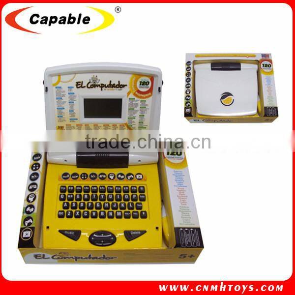 Educational toys children intelligent learning machine/laptop/kids computer with mouse