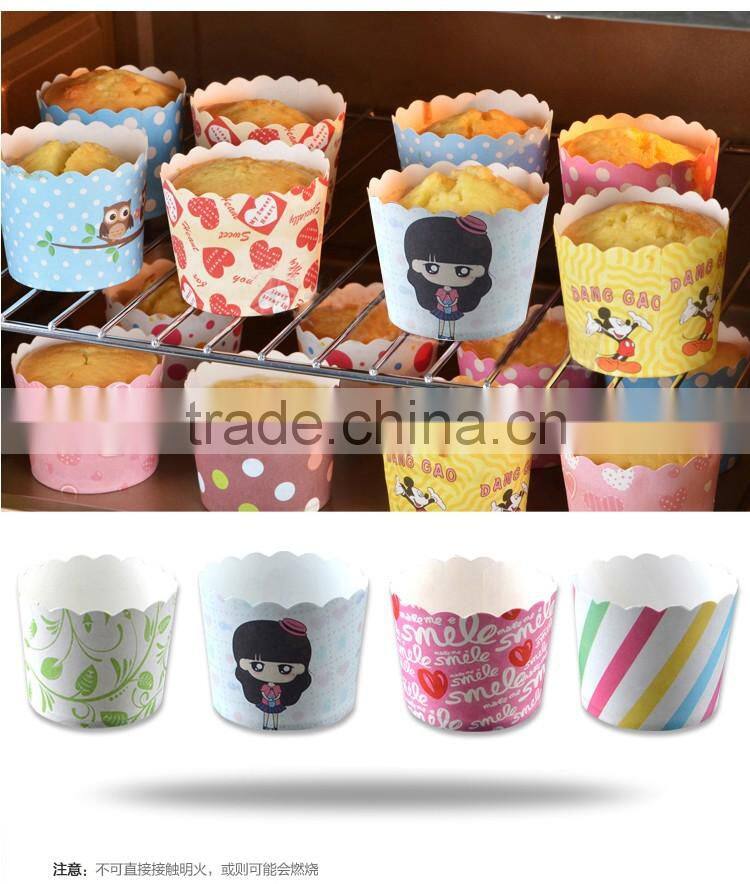 JM148 BAKEST medium castle pattern high temperature resistance muffin cake paper cup high quality baking tools