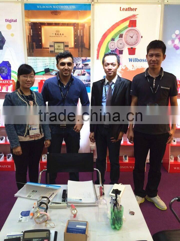 Shenzhen wrist watches for women with pu leather band