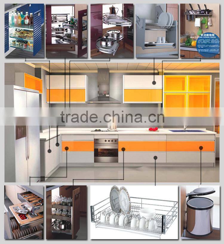 2015 modern style PVC wood kitchen cabinet