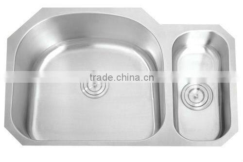 8152AL Jiangmen Manufacturer Undermount Vessel Double Stainless Steel Sink