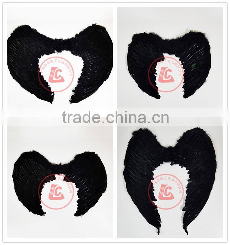 cheap wholesale large black feather angel wings cosplay angel wing