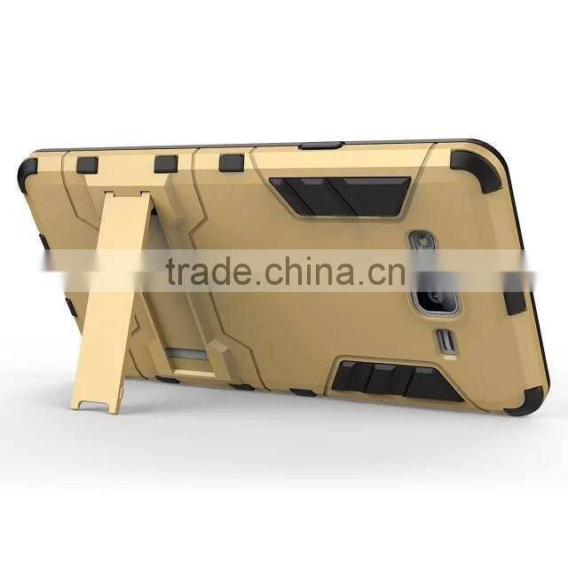 Hybrid Armor PC+Silicon Shockproof Kickstand Case For Galaxy On 7 G6000/On 5 g5500