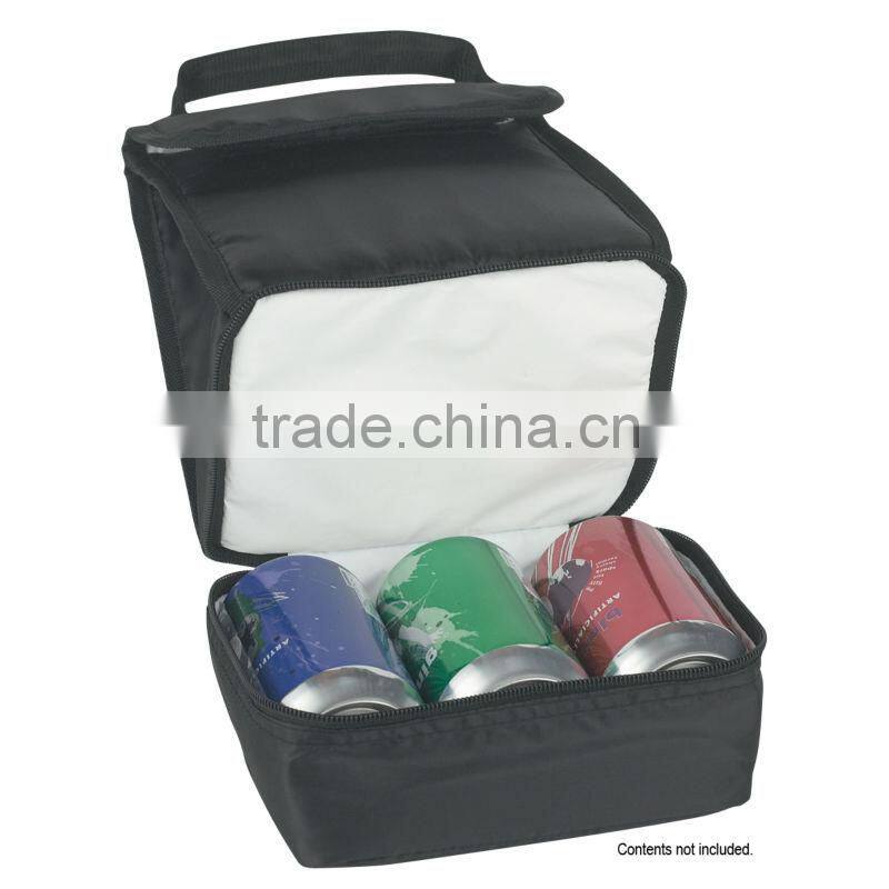 Dual Compartment Lunch Bag-Red