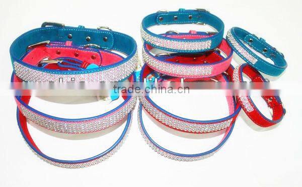 diamond crystals dog collar with different size