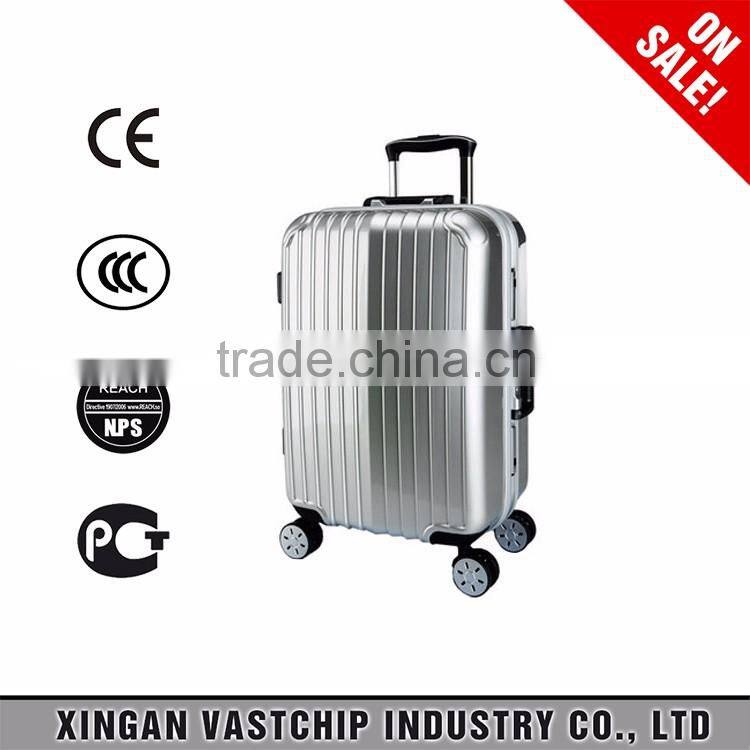 Waterproof ABS +PC Aluminum Alloy Rod Trolley Luggage /Travelling bags