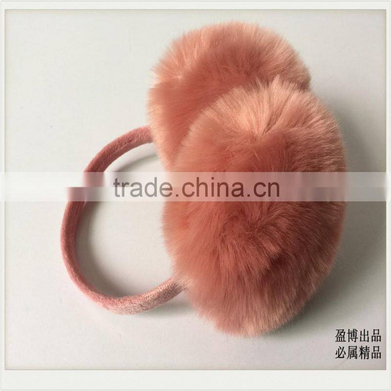 2016 Winter Big Size Faux Fox Fur Earmuffs Ear Muff Artificial Raccon Fur Warm Ear Cover Ladies Earmuffs