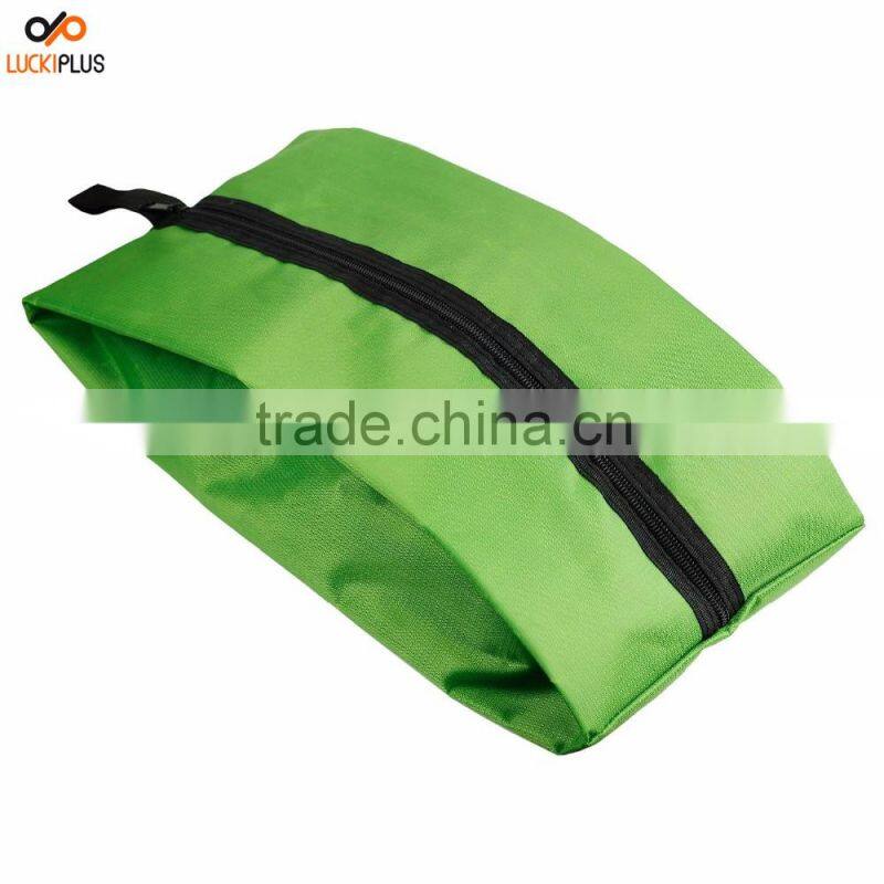 Luckiplus Portable Waterproof Nylon Travel Shoe Bags Black