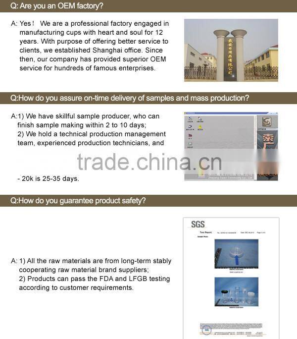 custom made yellow plastic water cup with lid