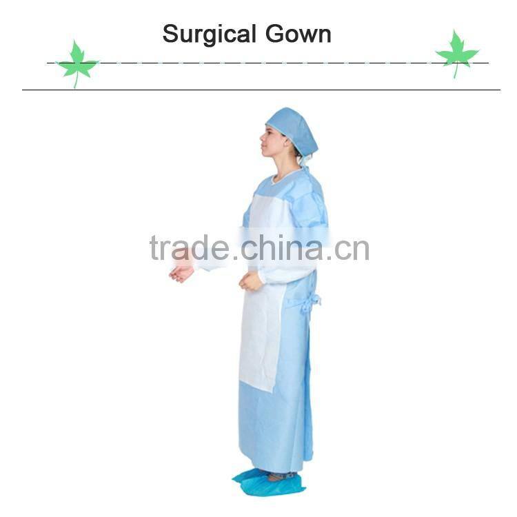 Folding Surgical Gown Disposable Reinforced Surgical Gown Nurse Uniform